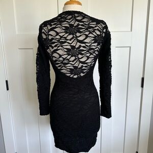 Black Lace Dress Size M